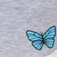 Toddler Girl Butterfly Print Shorts Grey