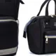 3-piece Multicolorful Diaper Bag Diagonal Bag Backpack Large Capacity Black