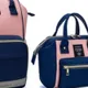 3-teilige bunte Wickeltasche Diagonaltasche Rucksack mit großem Fassungsvermögen Mehrfarbig
