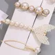 6Pcs/Set Metal Pearl Hairclips Decoration Women Hairpins Hair Barrettes Floral Girls Headwear Clamps Styling Accessories (Without Paperboard) Creamy White