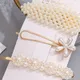6Pcs/Set Metal Pearl Hairclips Decoration Women Hairpins Hair Barrettes Floral Girls Headwear Clamps Styling Accessories (Without Paperboard) Beige