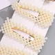 6Pcs/Set Metal Pearl Hairclips Decoration Women Hairpins Hair Barrettes Floral Girls Headwear Clamps Styling Accessories (Without Paperboard) Gold