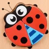 3D Wooden Puzzle Jigsaw Toys For Children Wood 3d Cartoon Animal Puzzles Intelligence Kids Early Educational Toys Light Blue