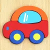 3D Wooden Puzzle Jigsaw Toys For Children Wood 3d Cartoon Animal Puzzles Intelligence Kids Early Educational Toys Light Red
