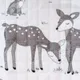 Cartoon Forest Deer Animal Baby Play Mats recém-nascido Infante Engatinhando Cobertor Algodão Tapete Redondo Chão Cinzento Claro