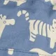 قبعة واقية من الشمس مطبوعة على شكل حيوان للأطفال الصغار الضوء الأزرق