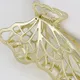 Mujer mariposa perla colgante borla pelo garra accesorio para el cabello Oro