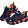 Toddler/Kids Sneakers Navy Velcro Closure Mesh Panel Breathable Tennis Shoes Navy