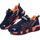 Toddler / Kid Navy Velcro Closure Mesh Panel Breathable Sports Shoes Navy