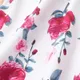 2-قطعة طفلة الأزهار طباعة bowknot تصميم فستان بلا أكمام ومجموعة سترة أحمر