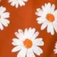 2 قطعة رومبير مضلع بحزام سباغيتي للفتيات الصغيرات ومجموعة سروال واسع بطبعة زهور الأقحوان كتلة اللون
