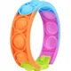 Kids Wristband Bracelets Toys Stress Relief Toy Fidget Sensory Toy Kids Silicone Play Educational Toy Color-D