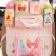Baby Stroller Storage Bag Stroller Accessories Backseat Car Oxford Cloth Organizer Bag Baby Supplies Storage Pink