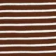 Stripe Print Short-sleeve Baby Jumpsuit Brown