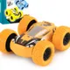 Kids Toy Pull Back Car Double-Sided Friction Powered Flips Inertia Big Tire 4WD Car Off-Road Vehicle Children Toy Gifts Orange