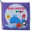 Baby Cloth Book Baby Early Education Cognition Farm Animal Vegetable Animals Wearing Transportation Sea World Cloth Book Purple
