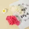 2-pack Pure Color Big Floral Headband Hair Accessories for Girls (Without Paper Card) Color-C