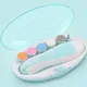 Coupe-ongles pour bébé coupe-ongles électrique sûr pour nouveau-né kit de lime à ongles garniture et vernis Bleu