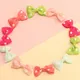 10-pack Ribbed Polka Dots Bow Hair Clips Hair Accessories for Girls Color-E
