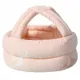 Baby-Kleinkind-Kopfschutzhelm zum Krabbeln, Gehen, Kopfschutz, Anti-Kollisions-Schnürkopfkappe rosa
