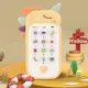 Baby Mobile Phone Toy Learning Interactive Educational Cell Phone Toy Early Education Smartphone Toy with a Variety of Music Sounds Yellow