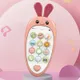 Baby Mobile Phone Toy Learning Interactive Educational Cell Phone Toy Early Education Smartphone Toy with a Variety of Music Sounds Pink