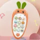 jouet de téléphone portable pour bébé apprentissage jouet de téléphone portable éducatif interactif jouet de smartphone d'éducation précoce avec une variété de sons de musique Orange