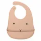 Food Grade Silicone Baby Bibs with Large Capacity  Food Catcher Pocket Waterproof Adjustable Soft Foldable Toddler Bib Coral