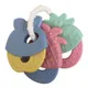 Baby Teether Fruit Shape Baby Teethers with Rattle Infant Teething Toys Pink