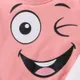 100% Cotton Baby Boy/Girl Cartoon Print Long-sleeve Pullover Sweatshirt Pink