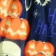 Halloween 2 unidades Niño pequeño Chica Volantes Dulce Traje de falda Naranja