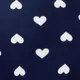 Muttertag Baby Girl Naia™ Heart Print Flutter-Sleeve Strampler dunkelblau