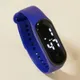 enfant en bas âge / enfant led montre montre électronique numérique intelligente de couleur pure (avec boîte d'emballage) Bleu Foncé