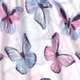 Naia Toddler Girl Butterfly Print Ribbed Splice Bowknot Design Slip Dress Purple