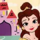 Disney Princess قطعة واحدة مواليد حريمي كم طويل شخصيات الأصفر