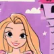 Disney Princess Bebé Menina Bonito Manga comprida Macacão curto Roxa