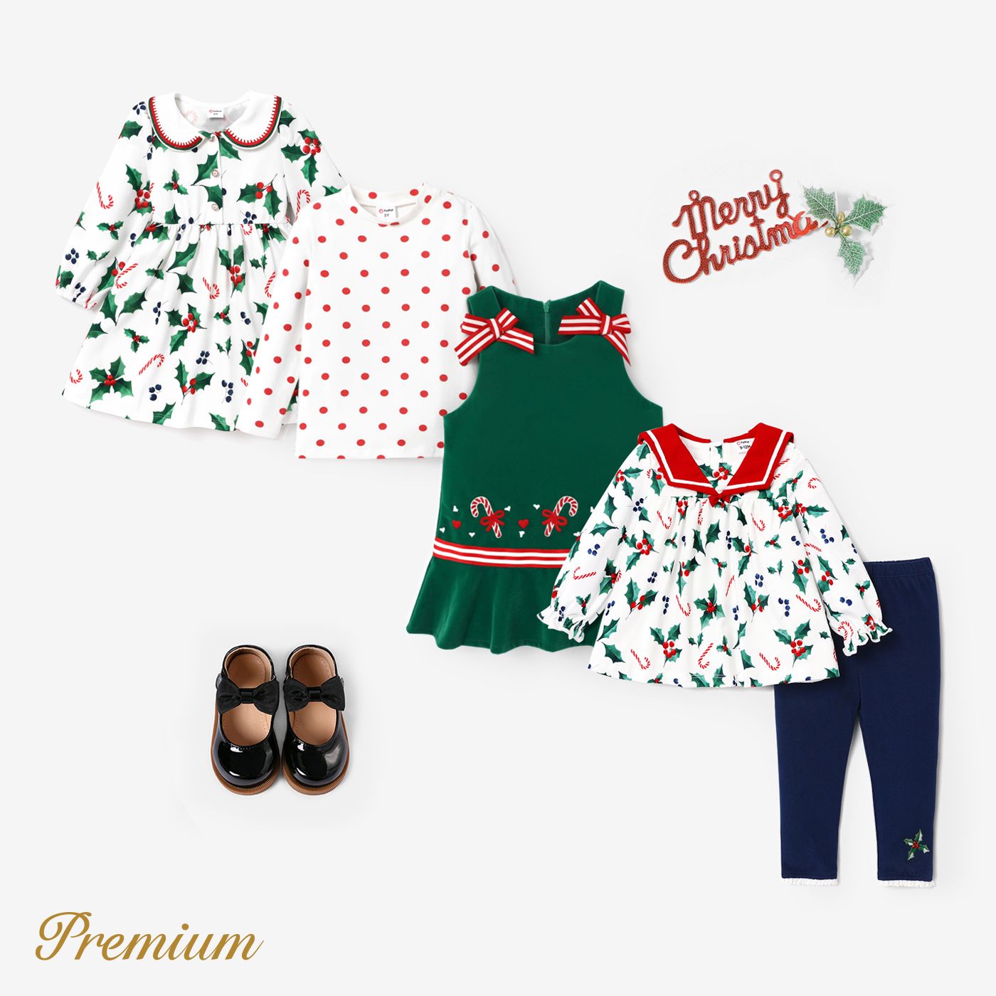 Bébé/Toddler Fille Noël élégant Ensemble/Robe