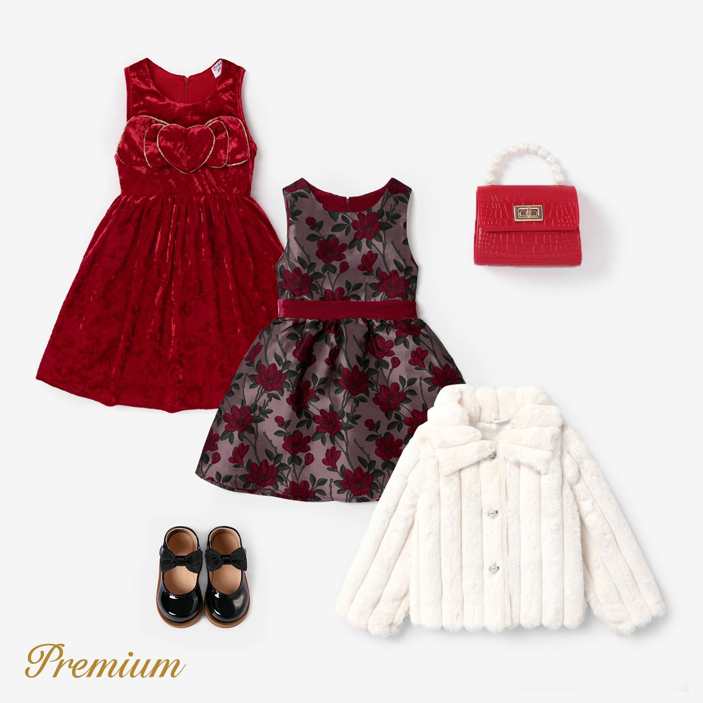 

Kid/Toddler Girl Sweet Elegant Dress/Coat