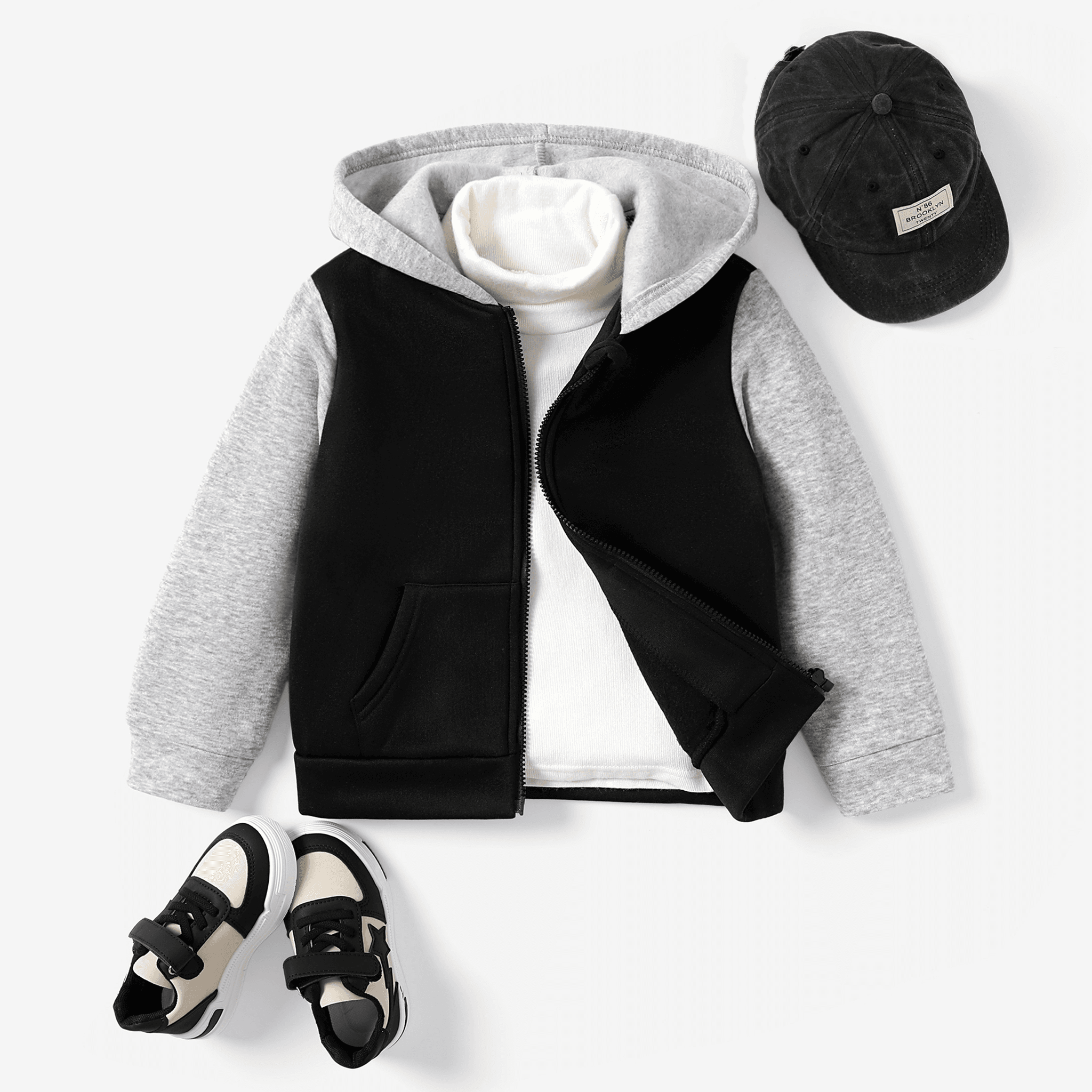 Baby Boy Casual Solid Hooded Jacket/Sweater/Shoes/Hat