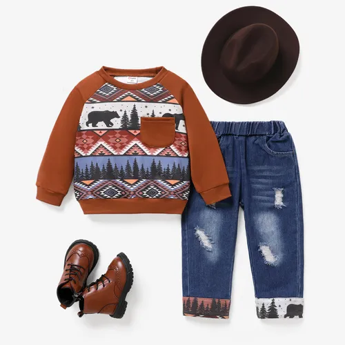 Toddler/Kid Boy Bohemia and Cowboy Style Set/Hat/Shoes