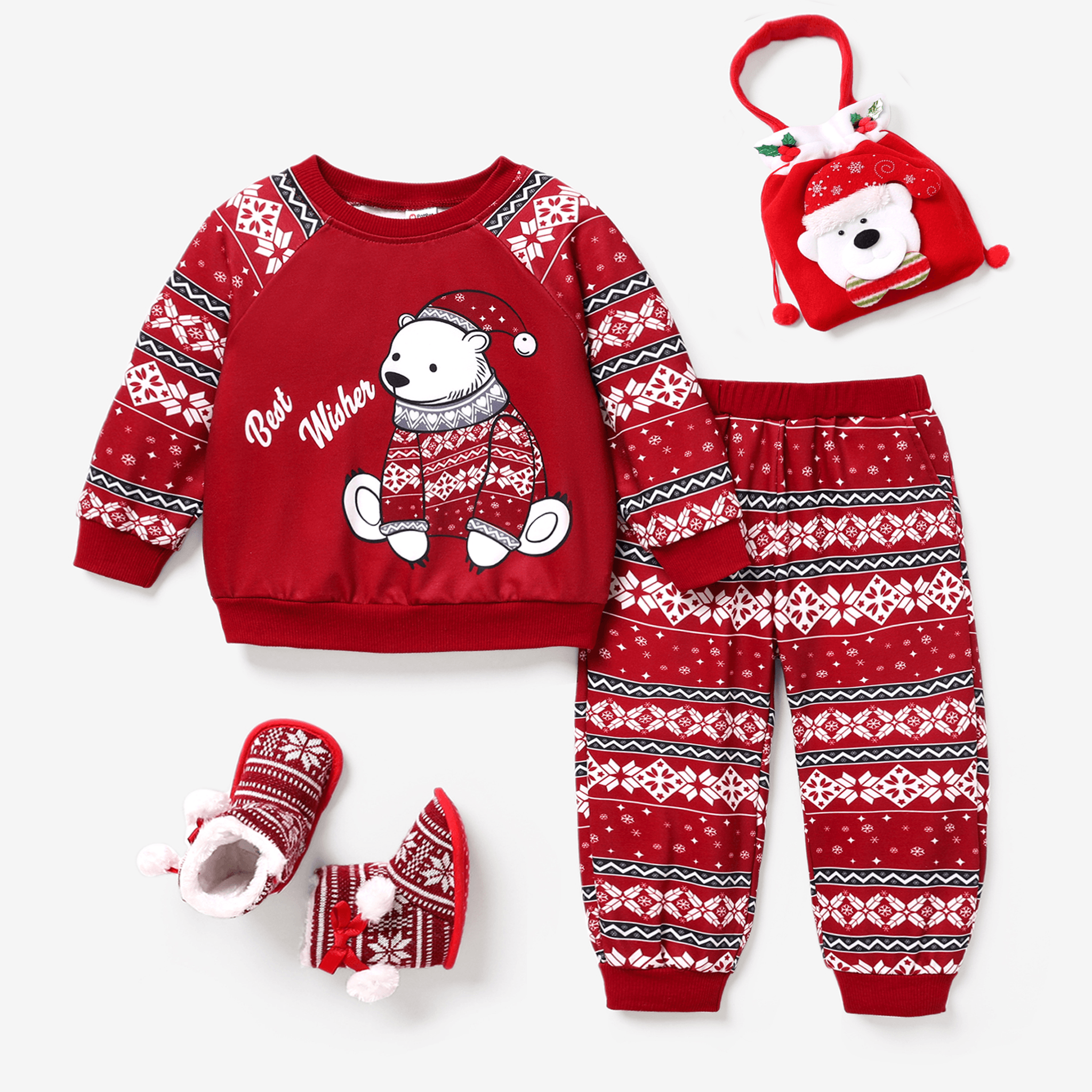 

Baby Girl/Boy Christmas and Bohemia Style Set/Bag/Shoes