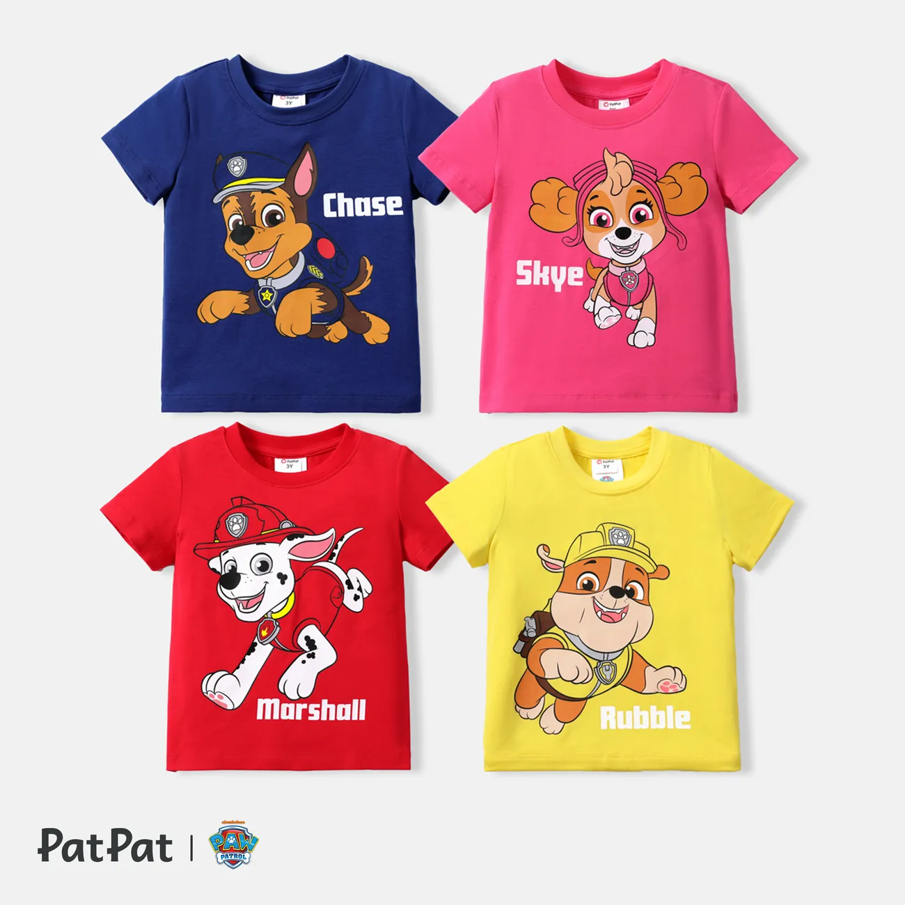 PAW Patrol 1pc  Toddler Girl/Boy Cute Character Print T-shirt
 Brilliant yellow big image 1