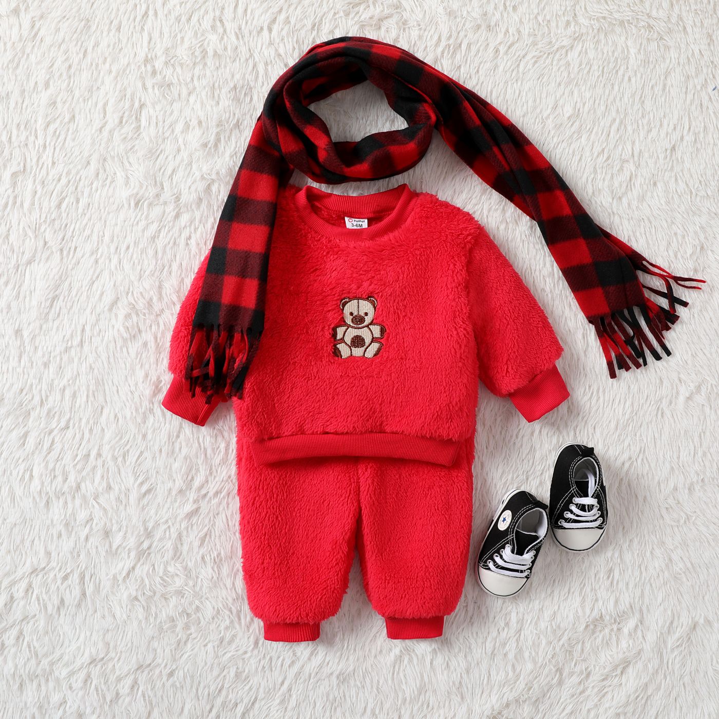 2pcs Baby/Toddler Girl/Boy Bear Animal Pattern Set