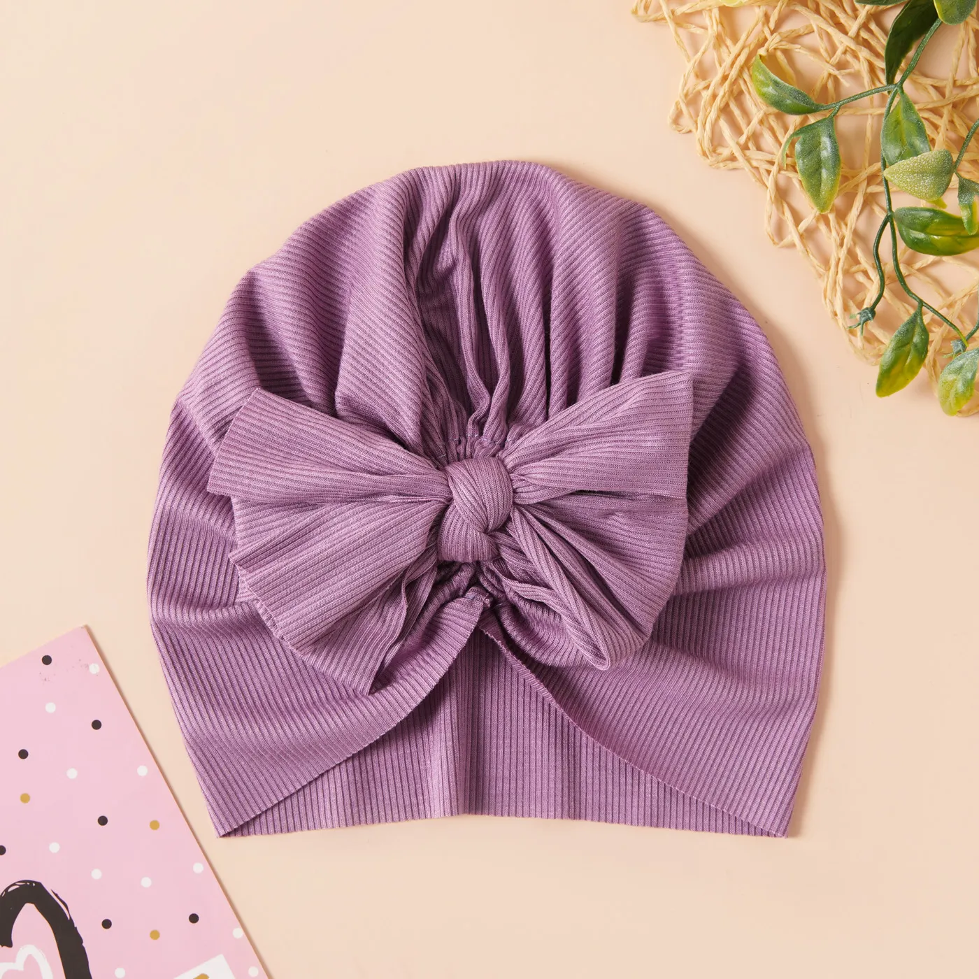 Baby / Toddler Bowknot Hat Light Purple