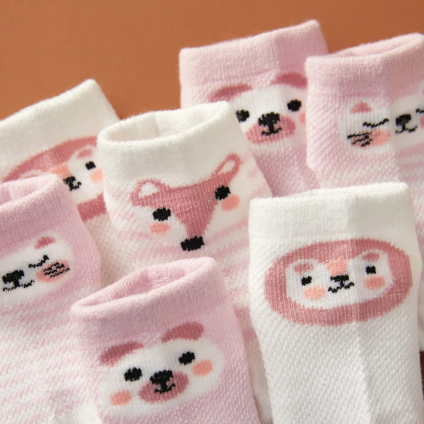 5-pack Baby / Toddler / Kid Animal Solid Socks  image 2