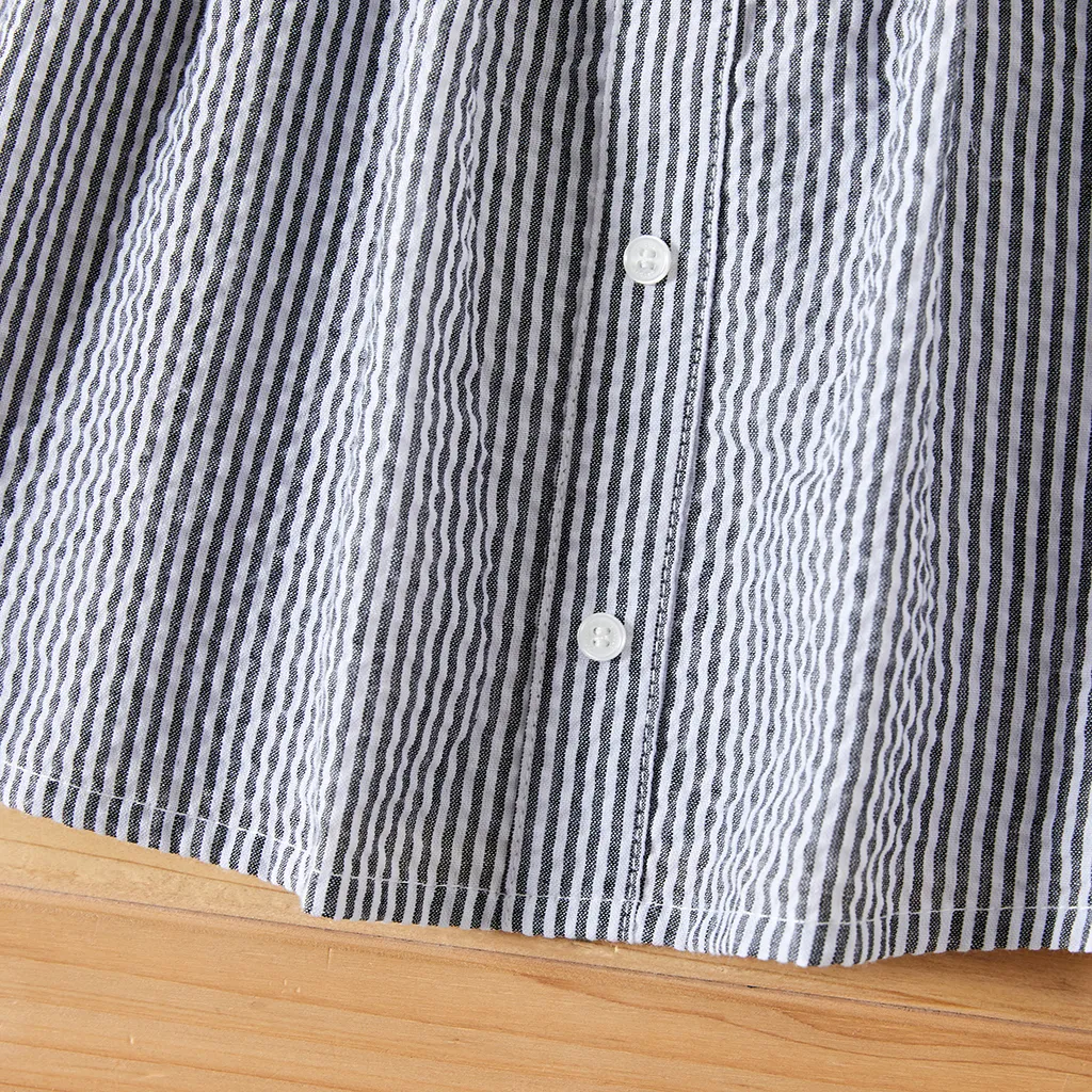 Baby / Toddler Strappy Striped Dress Black big image 1