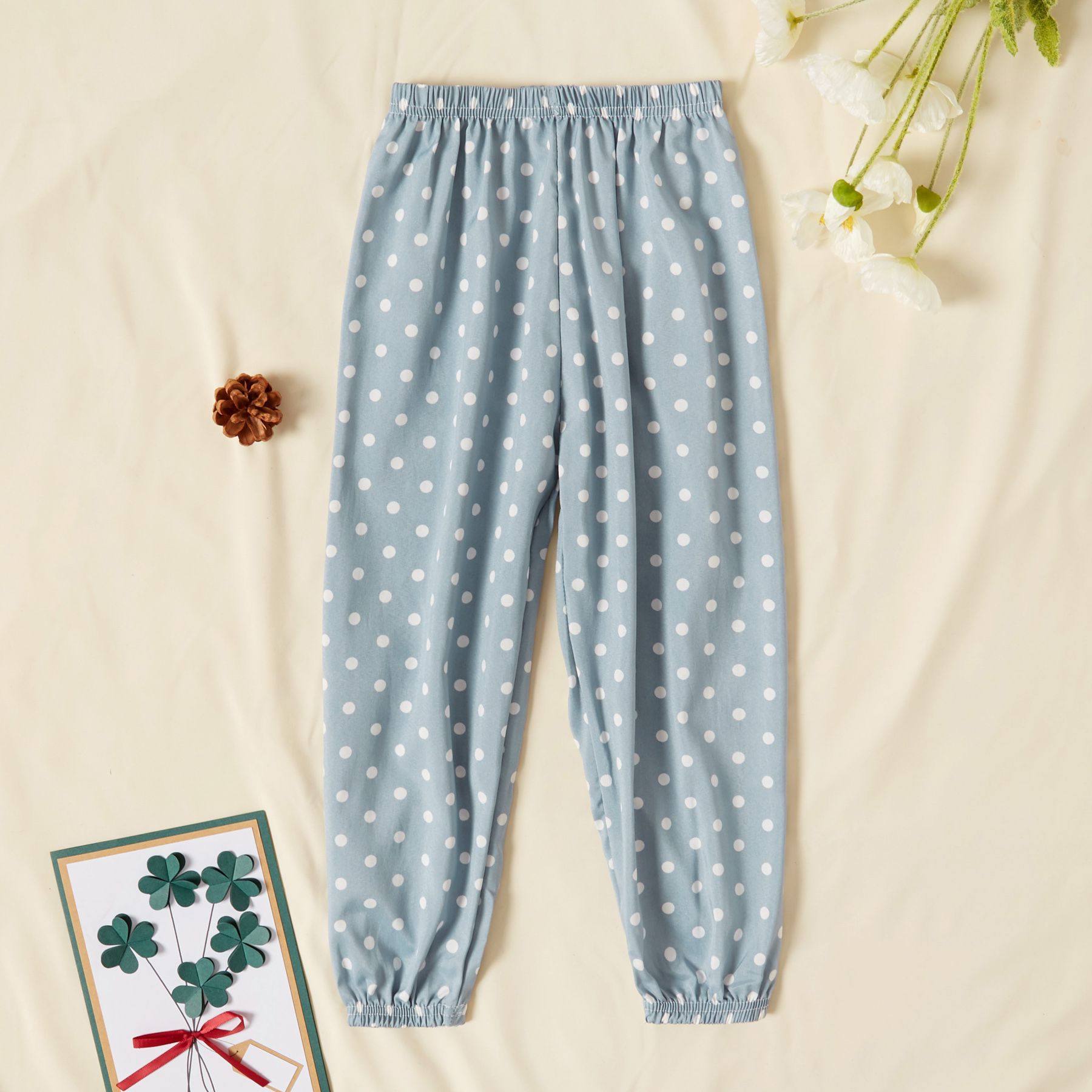 Toddler Girl Casual Polka Dots Mosquito Repellent Pants