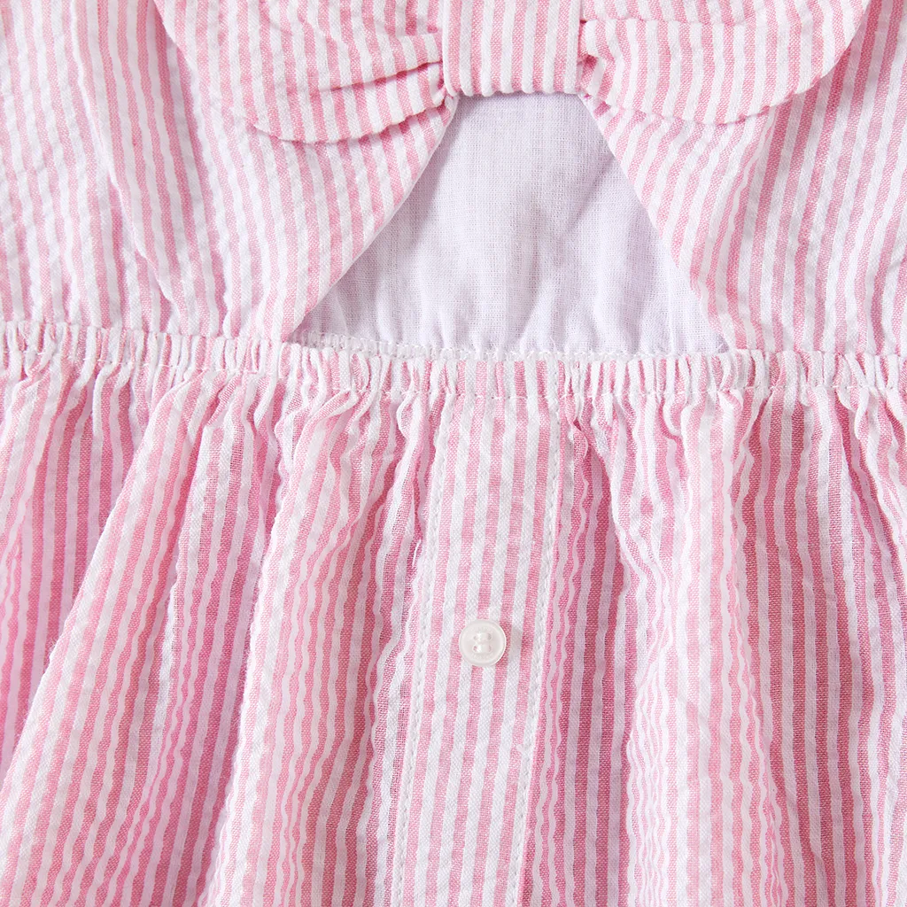 Baby Weiter Ausschnitt Süß Tanktop Kleider rosa big image 1