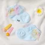 Baby / Toddler / Kid Mesh Flounced Socks Blue