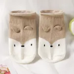 Baby-/Kleinkindkarikatur-mittlere Socken khaki
